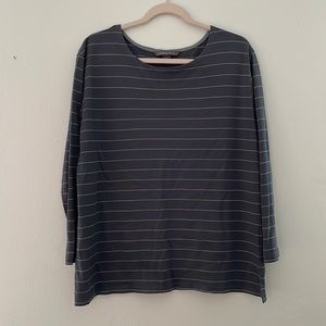 Striped 3/4 Sleeve FreeFly Top
